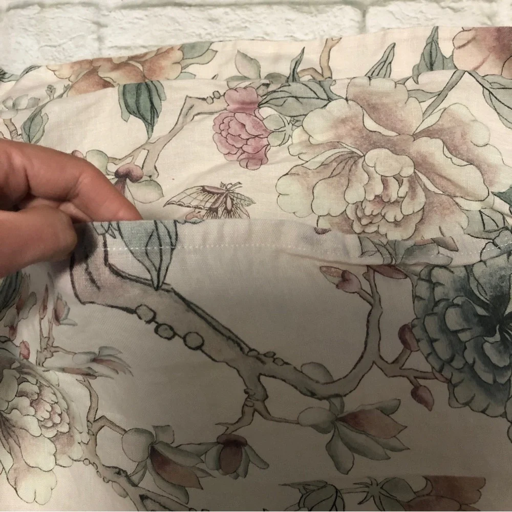 Aerin Wild Rose linen shams set